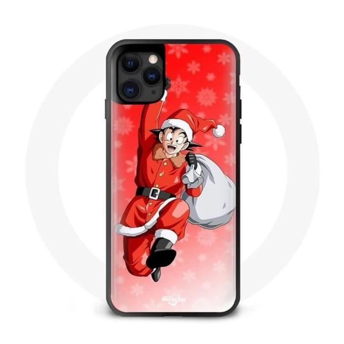 Coque de protection - Maniacase - Iphone 12 Mini - Anime Son Goku Dragon Ball - Souple - Noir