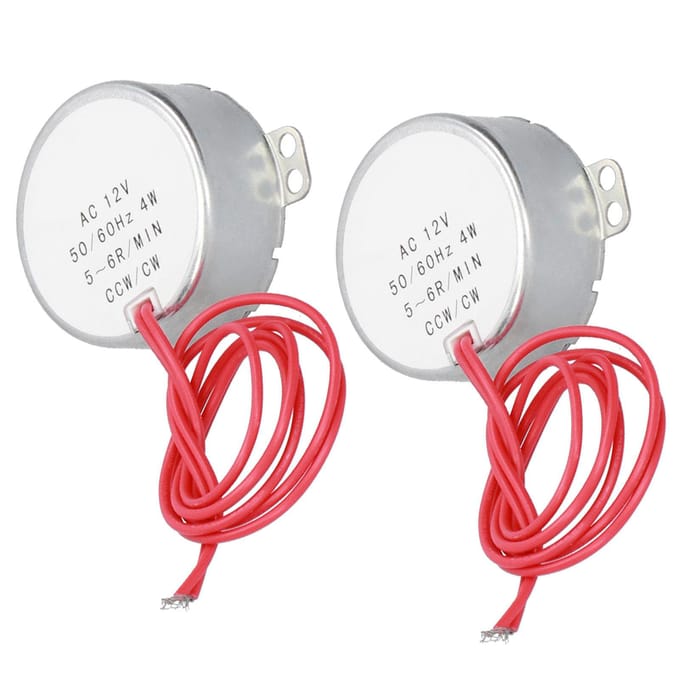 2 Stuks AC Motor Synchroon CCWCW Micro Machinegereedschap Accessoires AC12V 56RMIN 4W