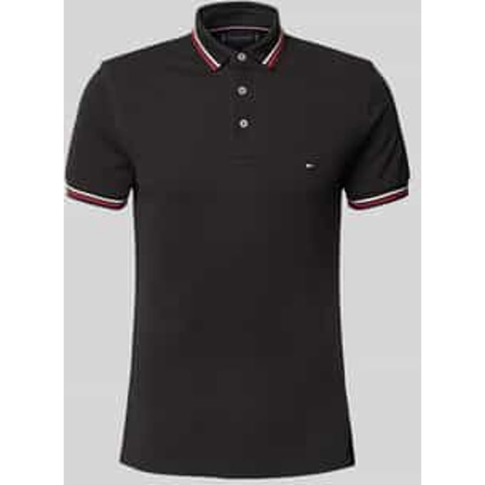 Slim fit poloshirt met logostitching