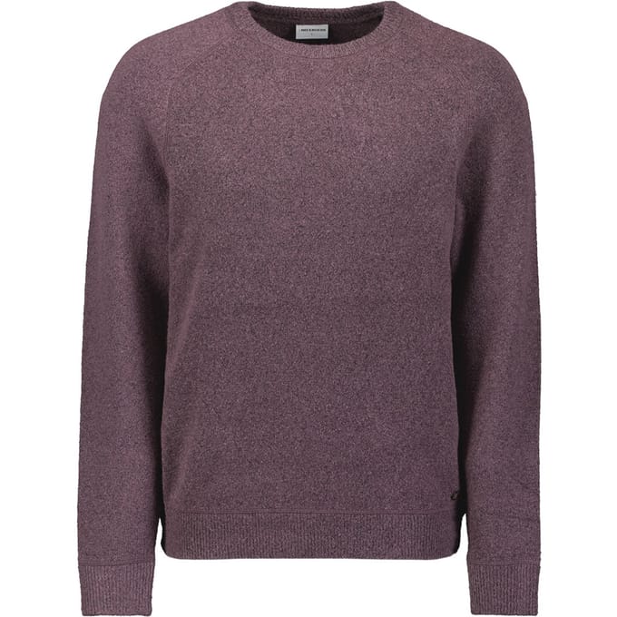 No Excess Pullover Crewneck Soft Wool Blend Dark Wine Maat: XXL | Sweaters Outlet | Heren