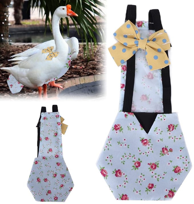 Dailygoods- Kip Luier Wasbaar - Huisdier Kleding - Eend/Gans Luier