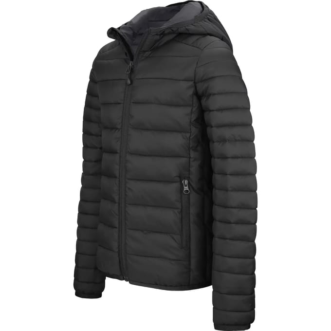 Kariban Lichte kinderjas met capuchon K6112 - Black - 10/12 Y (10/12 ans)
