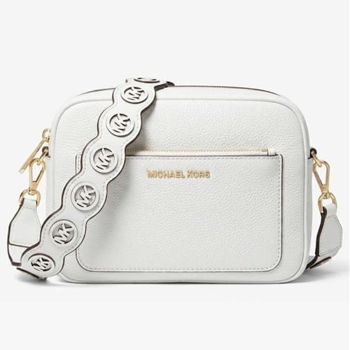 Michael Kors Jet set crossbody tas optic white