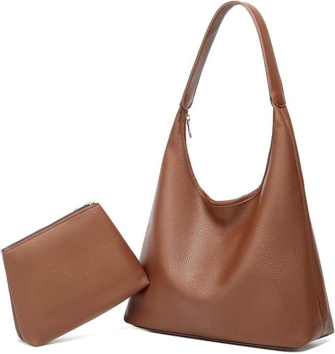 Grote Damentas Shopper Tas Leer 2-Delige Set Schoudertas