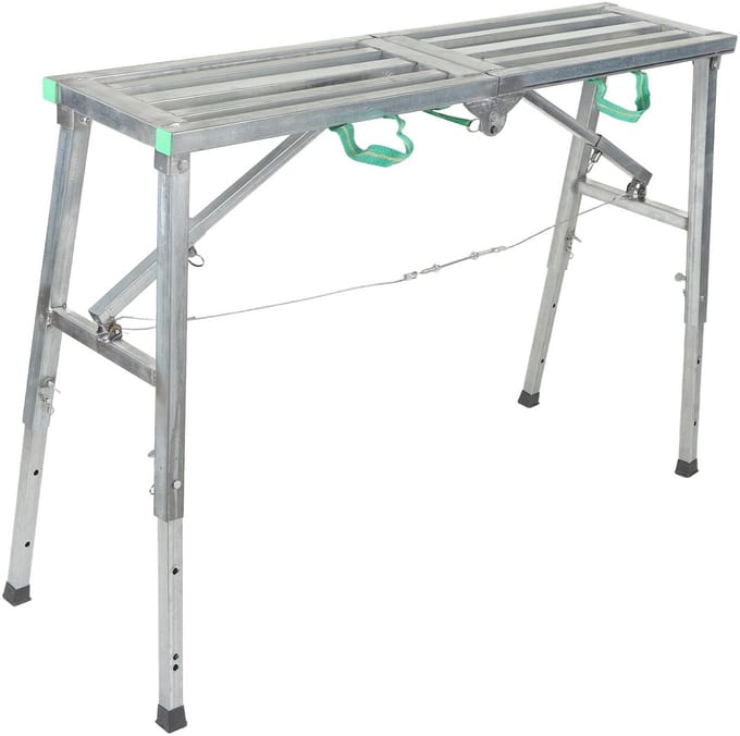 Dailygoods- Werkblad Verstelbaar - Inklapbaar Werkplatform - Aluminium Frame - Maximaal Draagvermogen 200 kg - Multifunctioneel - Ruimtebesparend
