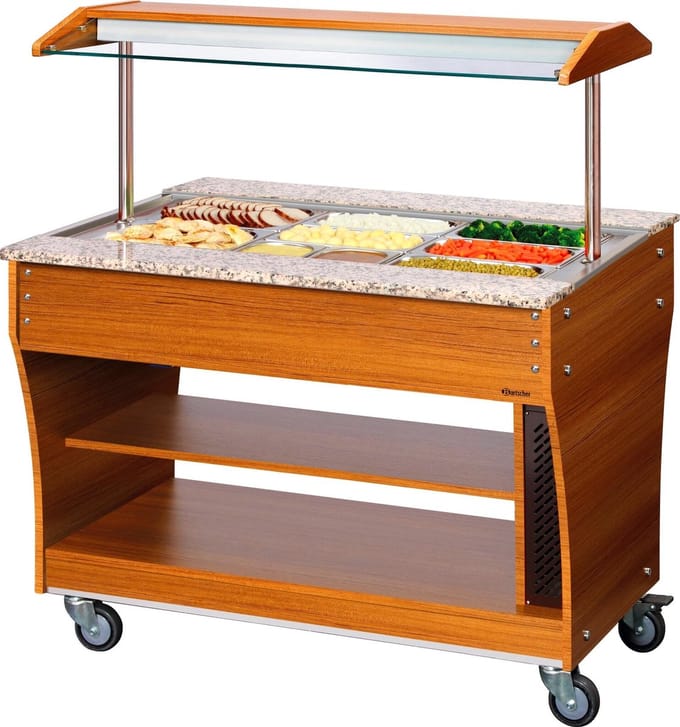 Bartscher | Buffetwagen, warm, 3x 1/1GN | 125614