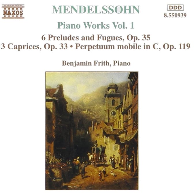 Benjamin Frith - Mendelssohn: Piano Works 1 (CD)