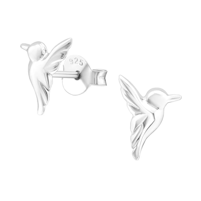 Montebello Oorbellen Birdie - 925 Zilver E-Coating - Vogel - 10x7mm