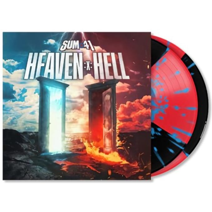 Sum 41 - Heaven :X: Hell (Black and Red Quad with Blue Splatter 2LP)