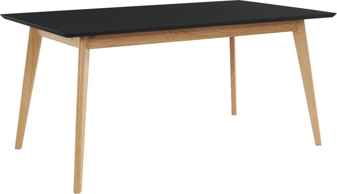 Vista-Eettafel - 160 cm - Zwart Eiken