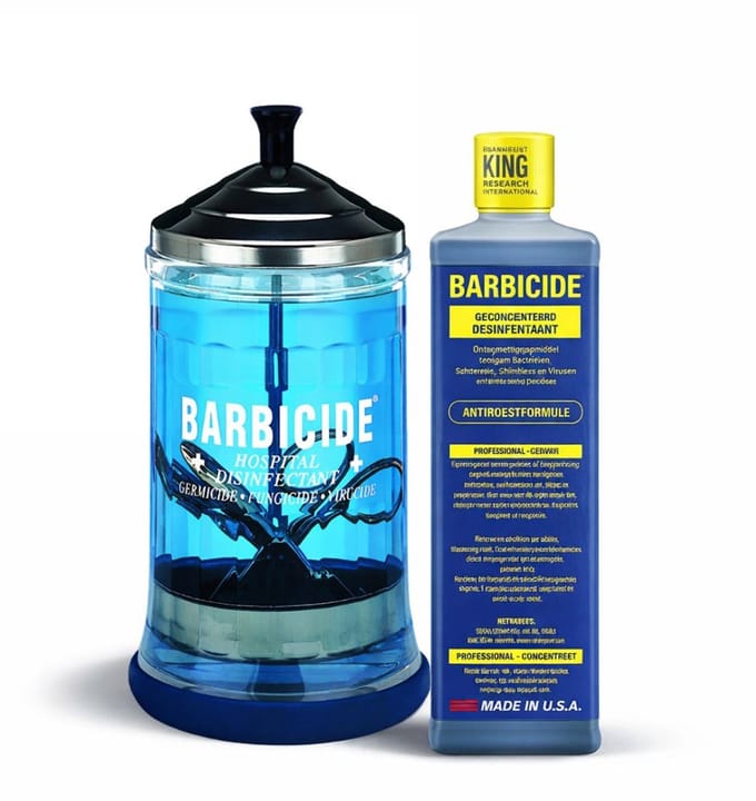 Barbicide Desinfectieconcentraat 473 ML + Barbicide dompelflacon 750 ml