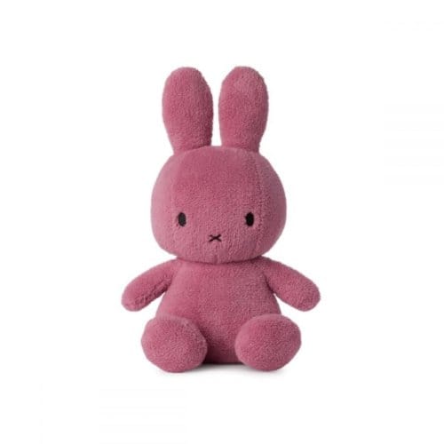 Nijntje terry knuffel, formaat 33 cm., kleur framboos roze