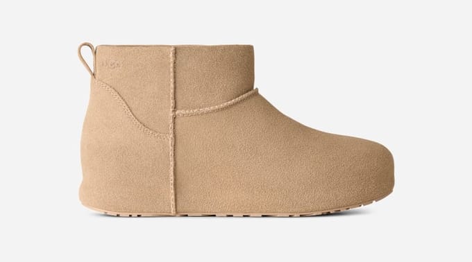 UGG® Classic Mini Enwrap Boot in Brown, Size 6