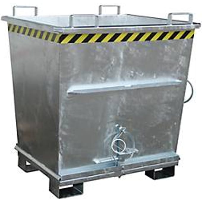Bodemklepcontainer BKB 1000, gegalvaniseerd