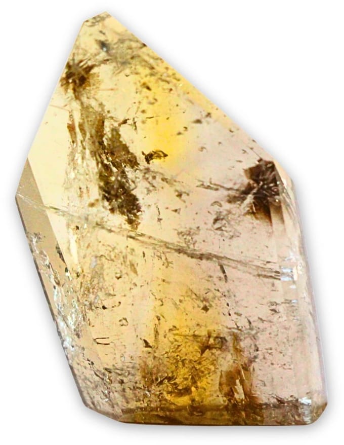 Citrien freeform puntjes (natuur) 3-6 gr.