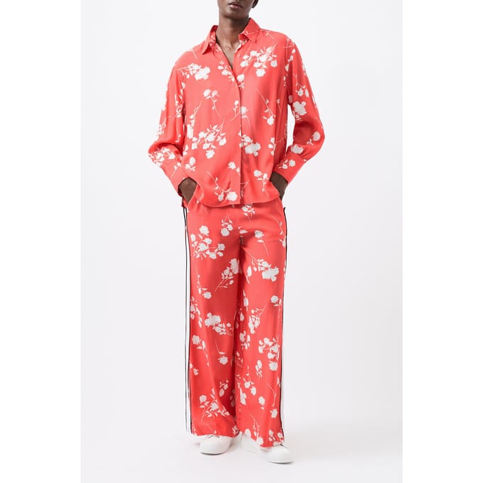 French Connection Alessandra Delphine Ls Shirt Cayenne Red/white Taglia: XS | Magliette intime Outlet | Donna | Rosso