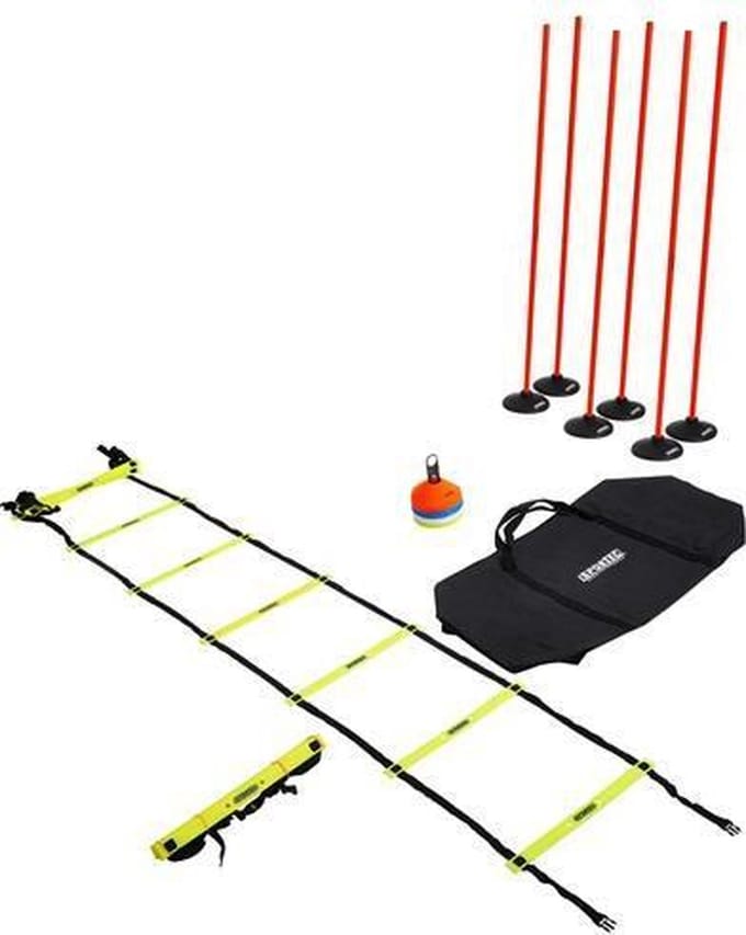Sportec trainingsset Basic - trainingsladder - afbakenbollen - sportpalen