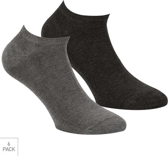 Boru Bamboo - 6-Pack - Sneakersokken - Bamboe - Hypoallergeen - Heren / Dames - grijs - 36-40 - 2303