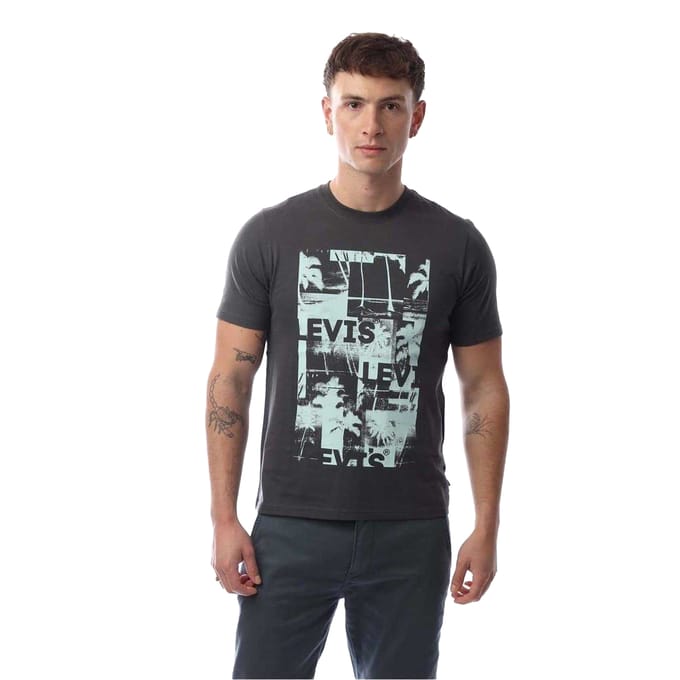 Levis Heren Grafisch T-shirt Relaxed Fit (Zwart)