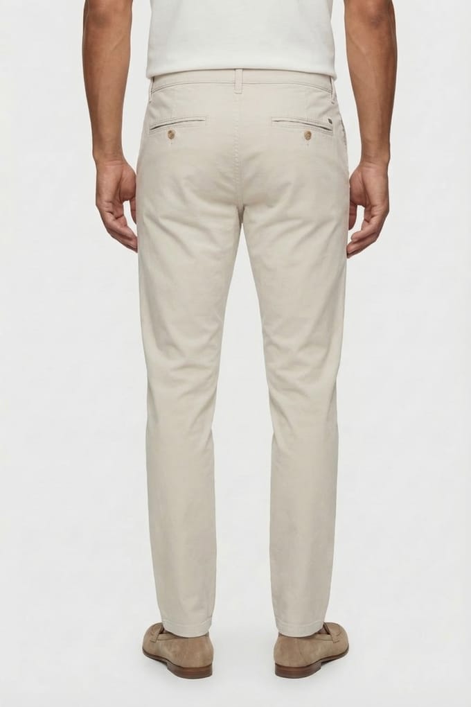 Dstrezzed Marlon Summer Chino Silver Birch Größe: 33 | Chinos Outlet | Herren | Grau