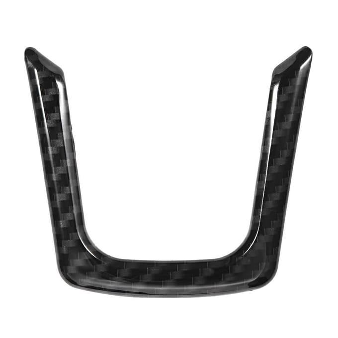 Autocollant Couvercle de Garniture de Cadre de Volant en Forme de U Convient pour Jaguar XE Xf F pace E PACE black
