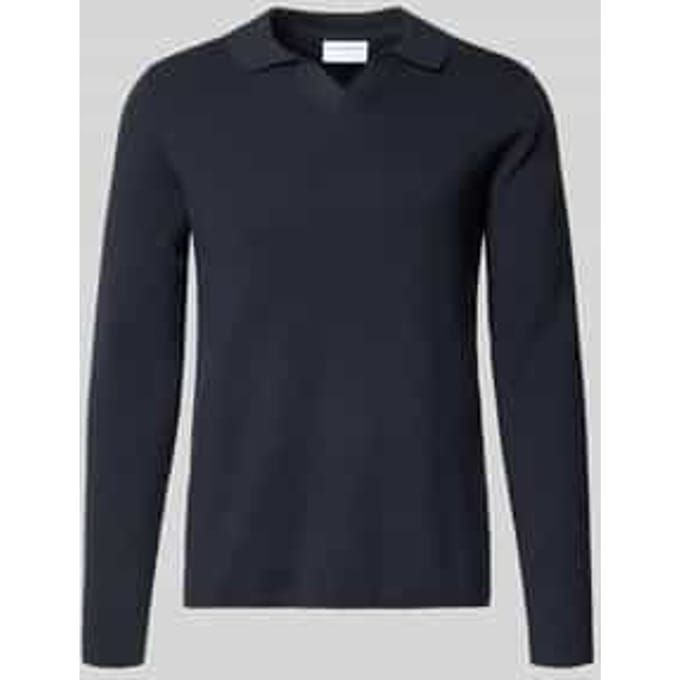Relaxed fit gebreide trui in riblook