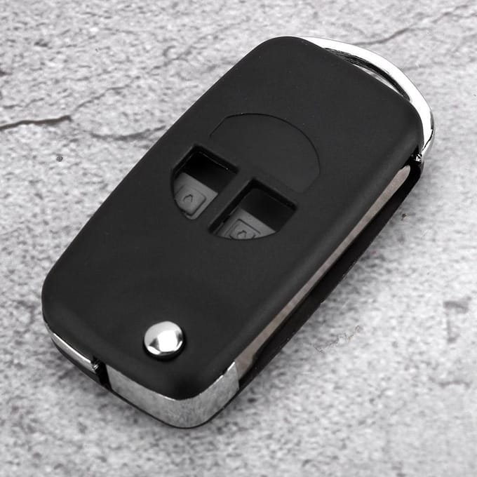 2 Knops Auto Afstandsbediening Klapsleutel Fob Hoes Blad Cover Shell Past voor SUZUKI SWIFT GRAND VITARA ALTO gray