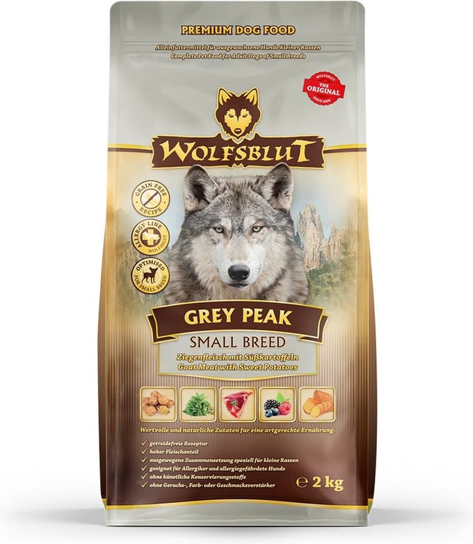 Wolfsblut Adult Grey Peak Small Breed Hondenvoer 2 kg