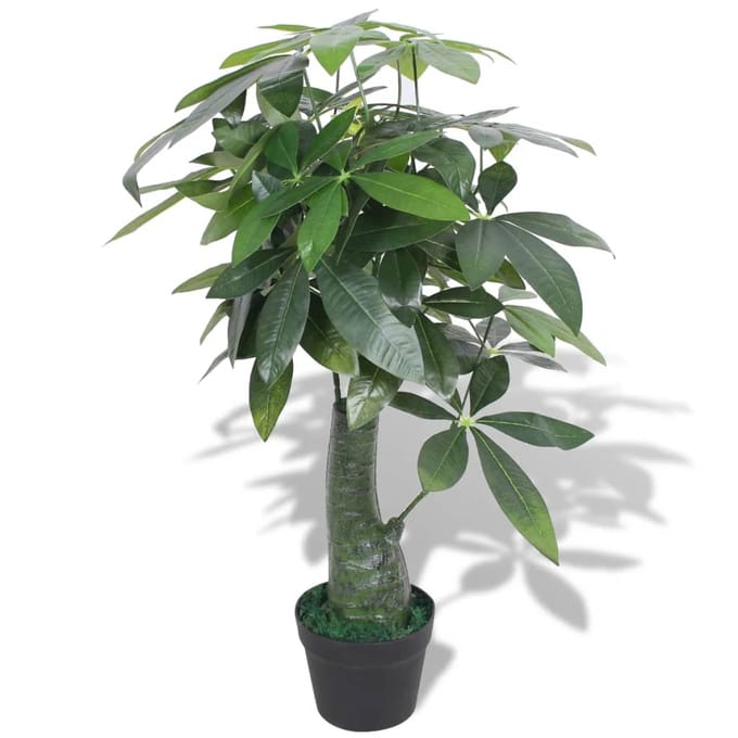 vidaXL - Kunst - watercacao - plant - met - pot - 85 - cm - groen