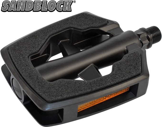Union pedaal SP-2890 matzwart/zwart SANDBLOCK, op kaart.