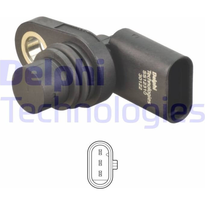 Sensor, nokkenas positie DELPHI SS12310-12B1