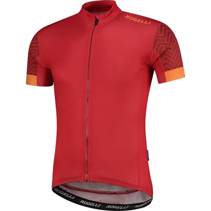 Roggeli Maat 3XL Wielershirt KM Bolt Rood/Oranje