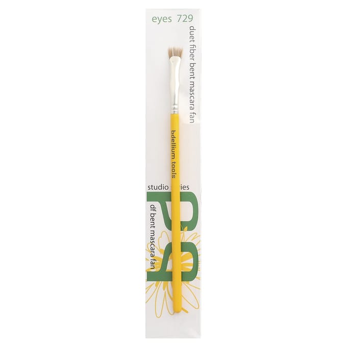 Bdellium Tools, Standaard Serie, Duet Fiber Geventileerde Mascara Waaiertje, Ogen 729, 1 Kwast