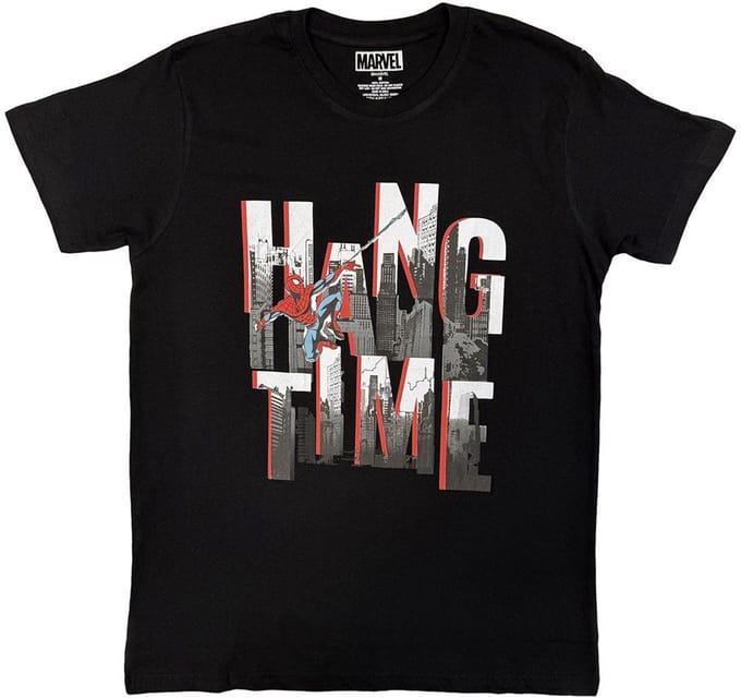Marvel SpiderMan - Hang Time SpiderMan Heren Tshirt - S - Zwart