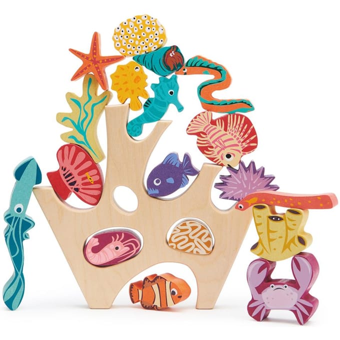 TENDER LEAF Preschool - Stapelaar Koraalrif - 27X8X25Cm - Hout - 18 Maanden