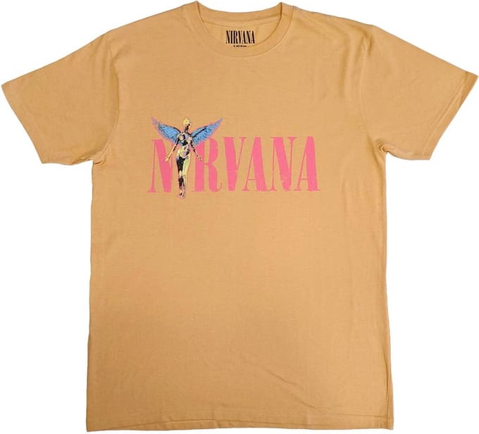 Nirvana - In Utero Angel Heren T-shirt - M - Oranje