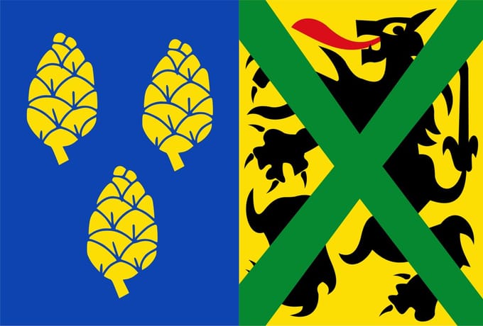 Vlag Alveringem 150x225cm