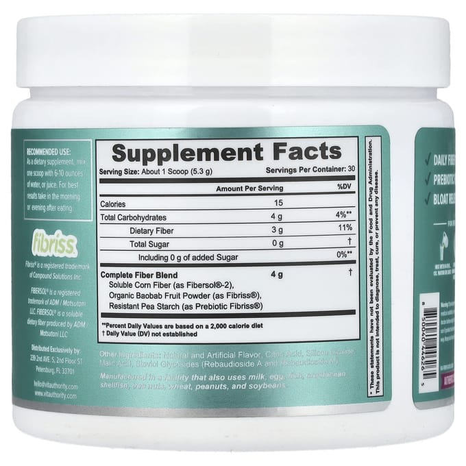 Fiber Fix, Uitgebreide Darmvezelhulp, Knapperige Appel, 159G(5.6oz)
