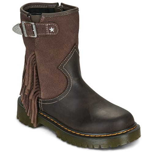 Laarzen Dr. Martens GENAYA RODEO J BOOT DARK BROWN REPUBLIC WP+BRONX SUEDE