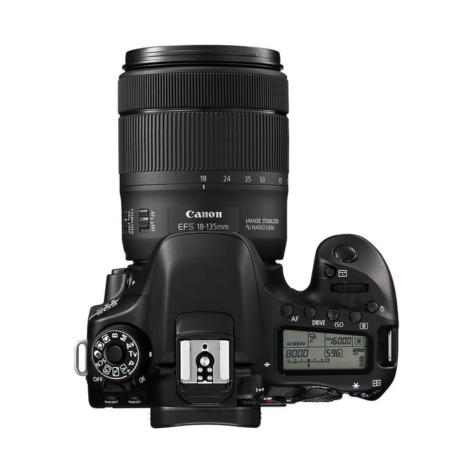 Canon EOS 80D Digitale Spiegelreflexcamera + EF-S 18-135mm f/3.5-5.6 IS USM Zoomlens zwart