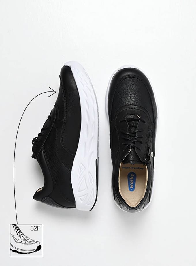 Wolky Dames Sneakers 05703 Vitality S2F Zwart