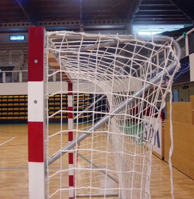Handbal en beachhandbal doelnet 4mm - Wit