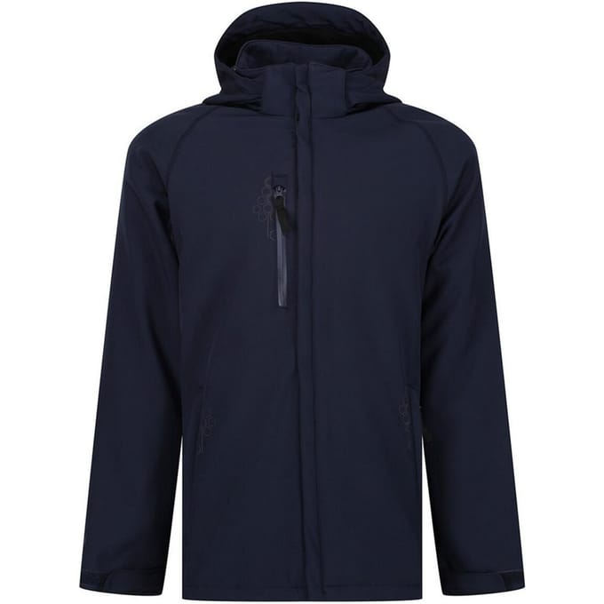 Regatta Heren Repeller gevoerd Soft Shell jack met capuchon (Marine)
