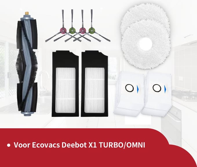 Replacements onderdelen geschikt voor Ecovacs Deebot X1 en T10 - 11-delig