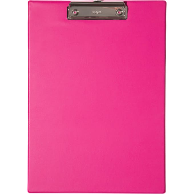 MAUL Klembord A4 staand formaat karton folie pink
