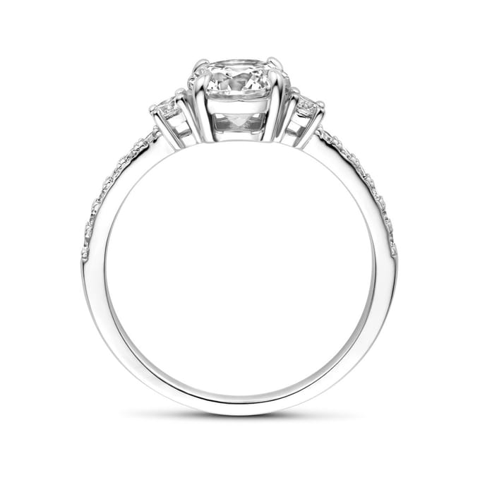 Gerhodineerd Zilver Ring Met Zirkonia 1339210