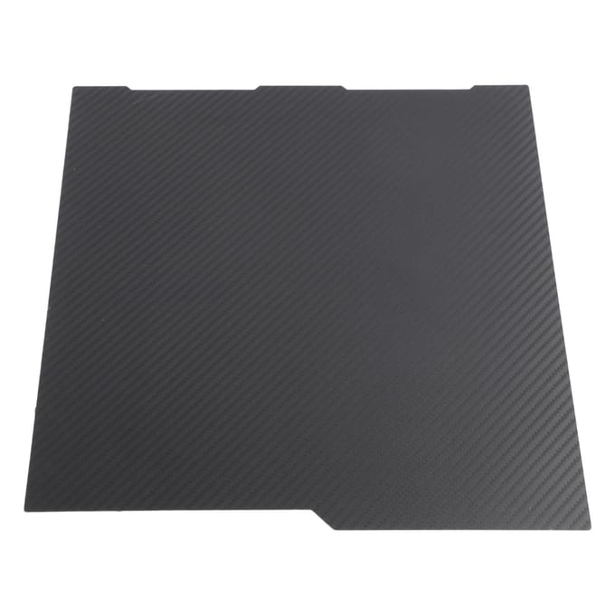 Flexibel Bouwplaat Textuur PEI Glad PET Koolstofvezel Dubbelzijdig Printbed 256x268mm 3D black