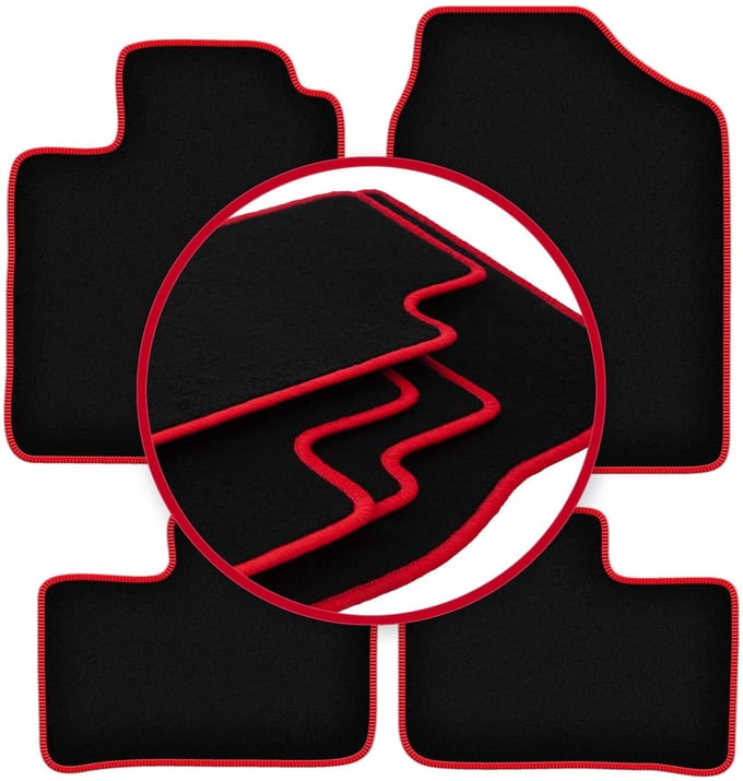 CARLUX-RED automatten voor: Daihatsu Cuore VI hatchback (2003-2007)