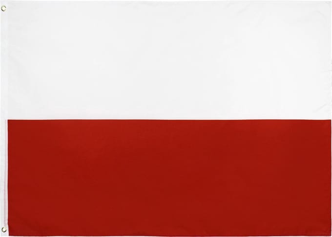 *** Grote Poolse Vlag 90x150cm - Vlag Polen - Polski - van Heble® ***