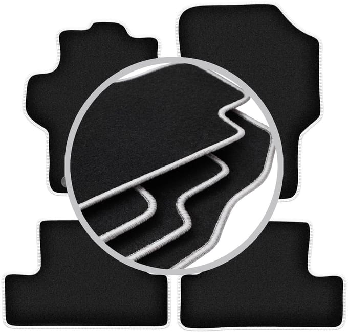 CARLUX-SILVER automatten voor: Peugeot 1007 minivan (2004-2009)